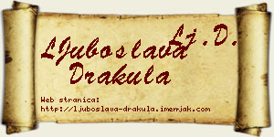 LJuboslava Drakula vizit kartica